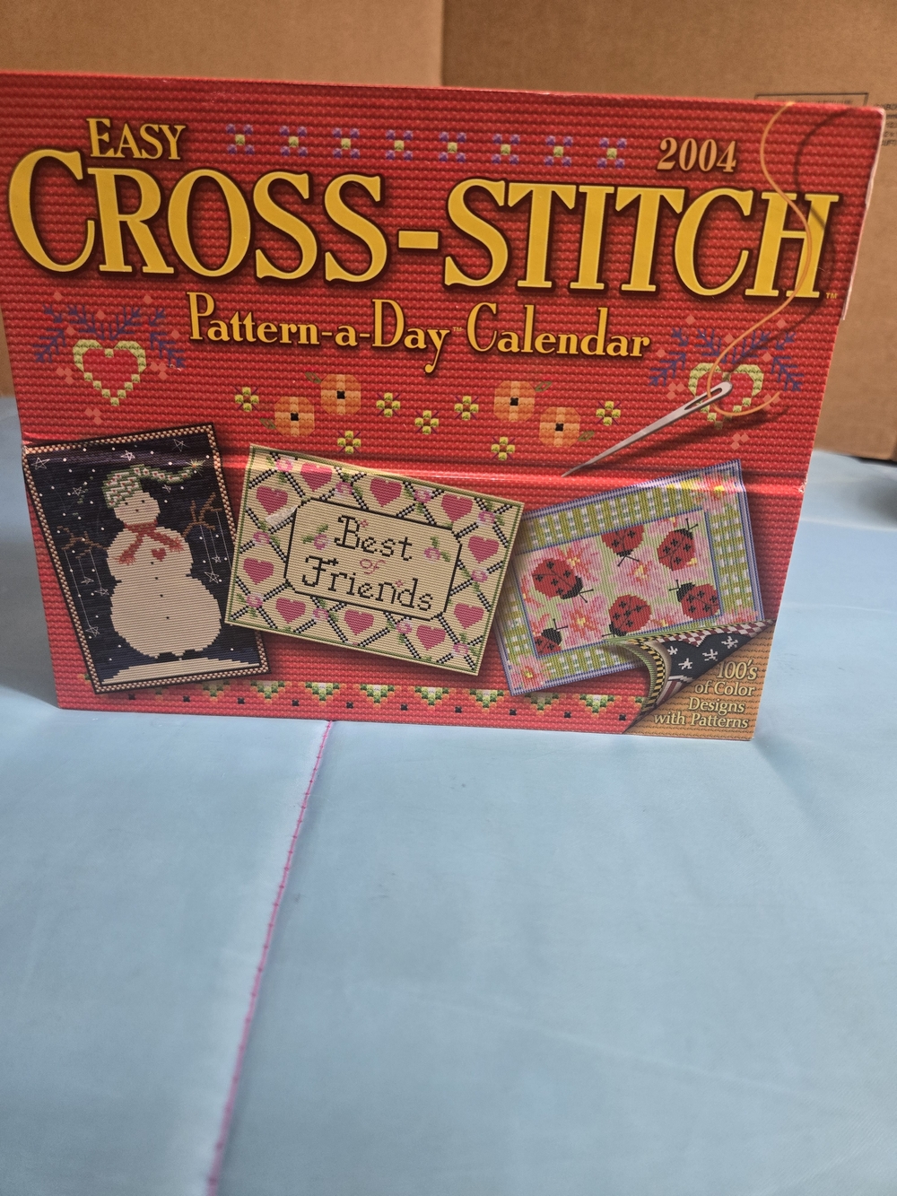 Easy Cross-Stitch 2004 Pattern-A-Day Calendar With 100s Of Color Designs & Patte